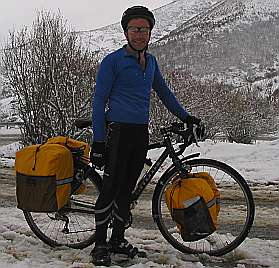 Vélo sur la neige